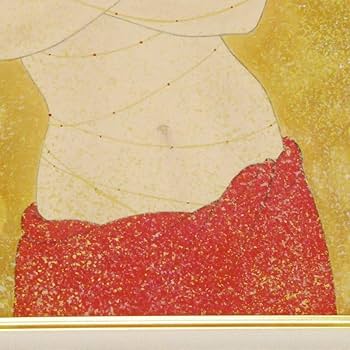 歳　【水辺】　肉筆日本画　共シール Amazon.co.jp: ♯2) 亀山玲子 佳 日本画 肉筆 紙本 彩色3号 落款